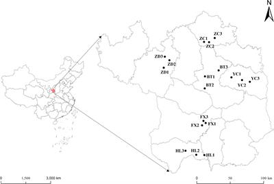 Environmental filtering drives the establishment of the distinctive rhizosphere, bulk, and root nodule bacterial communities of Sophora davidii in hilly and gully regions of the Loess Plateau of China